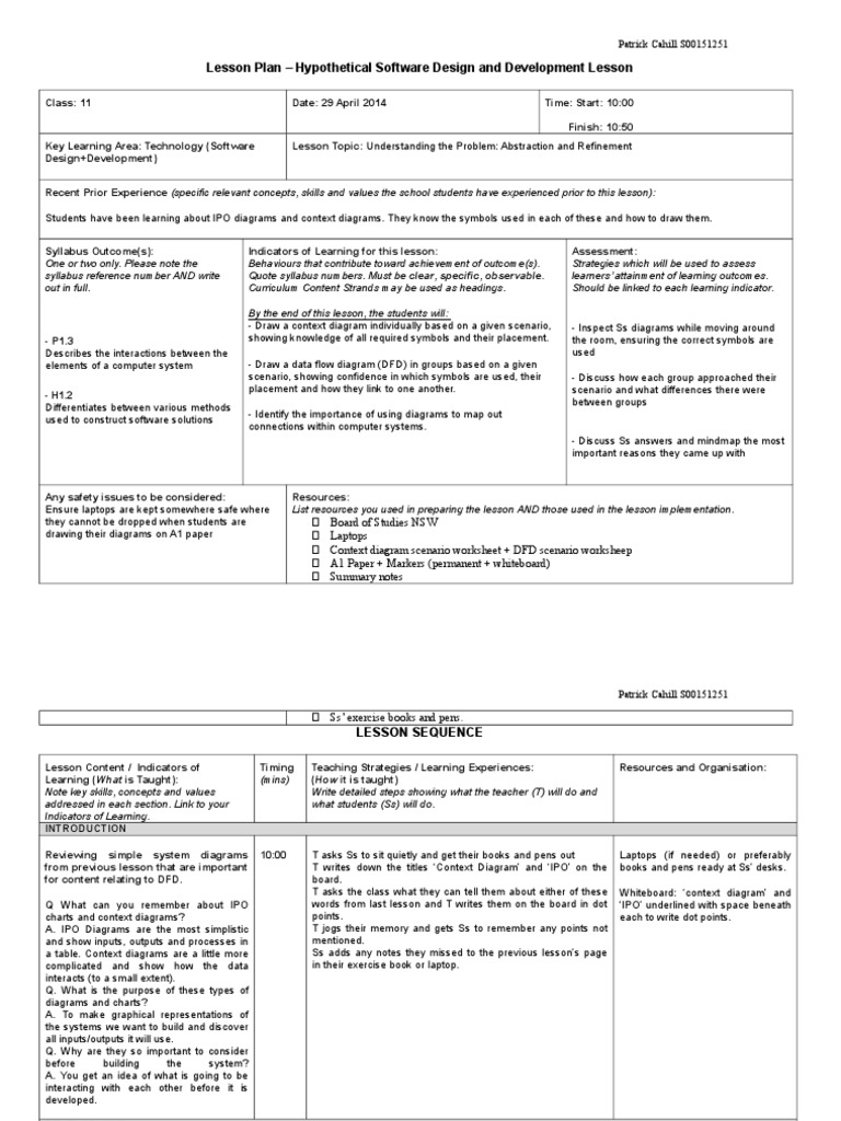 Lesson Plan Reflection PDF Teaching Learning