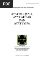 Ruqyah Ayat Ahzab Dan Ayat Syifa