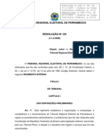 5-Regimento Interno Do Tribunal Regional Eleitoral de Pernambuco