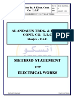 Method-Statement For Electrical Installation