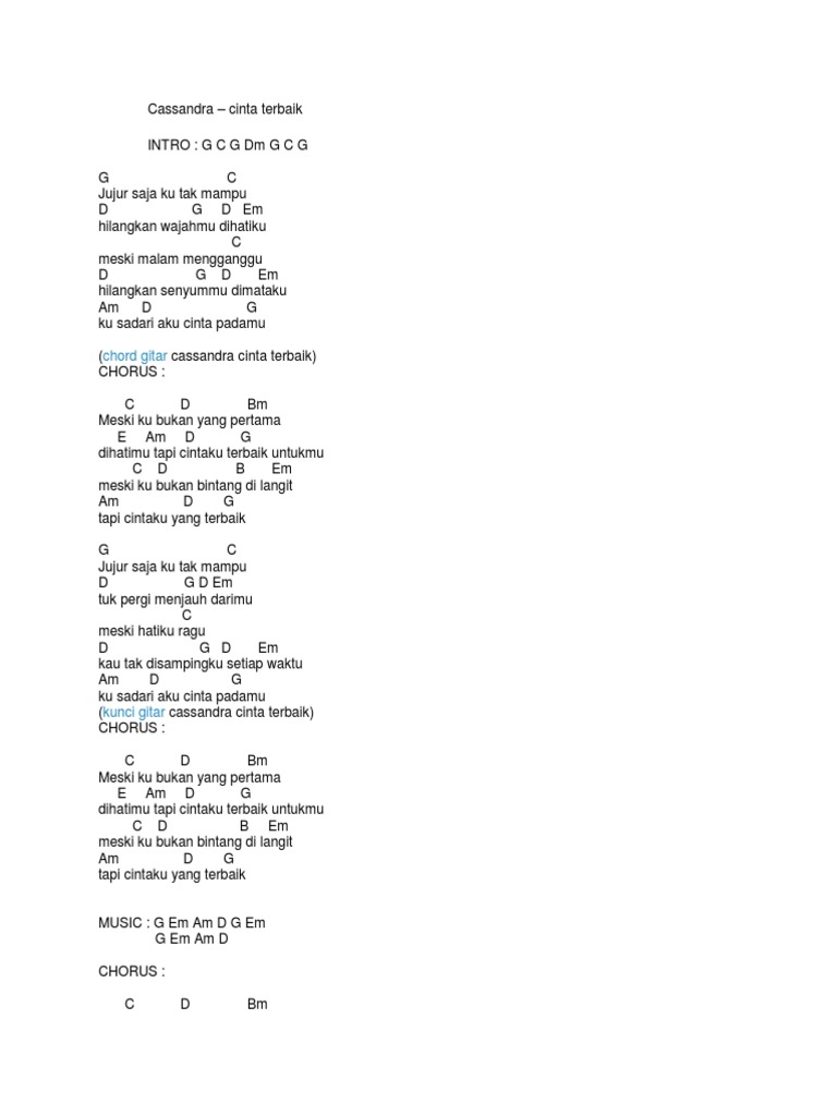 Cassandra Cinta Terbaik Pdf