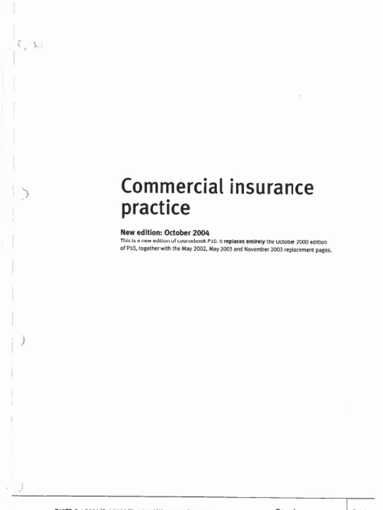 CII TextBook Commercial Insurance Practice Part1