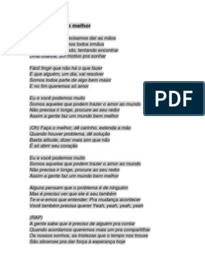 Letra de Música, PDF