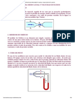 Dispositivos para Medir Caudal y Velocidad de Fluidos