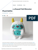 How To Make A Kawaii Yeti Monster Plush Softie - Tuts+ Crafts & DIY Tutorial
