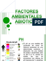 Factores Ambientales Abióticos