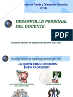 Desarrollo Personal Del Docente[1]Capacitación Docente 2007