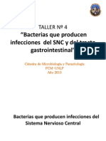Taller N 4 Bacterias Que Producen Infecciones Del SNC y Tracto Gastrointestinal