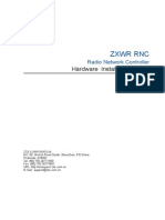 ZXWR RNC (V3.09.30) Radio Network Controller Hardware Installation Guide