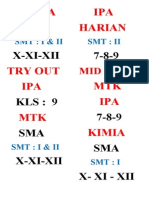 SMA X-Xi-Xii 7-8-9: SMT: I & Ii SMT: Ii