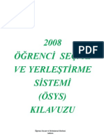 Osym - Gov.tr 2008 OSYS KILAVUZ