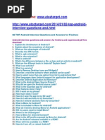 Download Android Interview Questions and Answers by atoztarget SN224934020 doc pdf