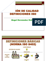 Definiciones Iso