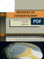 Metodos de Conservacion Prof. Favio 2010