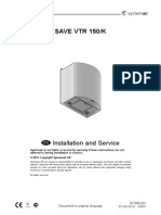 SAVE VTR150 Installation and Service 207996 CE GB A003