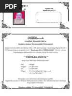 Surat Undangan Tahlil 1tahun