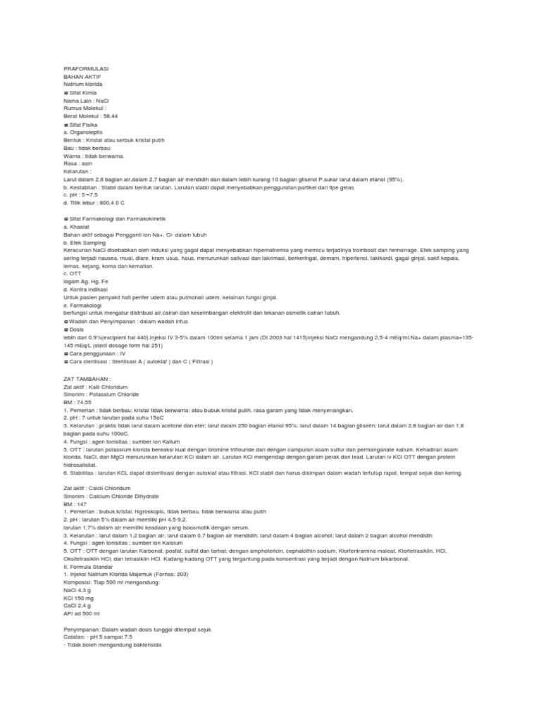 Pra Formulas I | PDF | Sains & Matematika