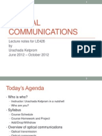 2012lecture1 Optical Communications