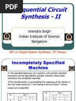 Sequential Circuit Synthesis - II: Virendra Singh Indian Institute of Science Bangalore