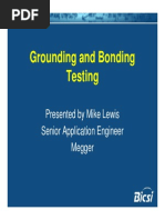 Grounding and Bonding Testing