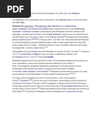 Wikipedia (Disambiguation) Wikipedia:About Main Page - I - Dee - Ə