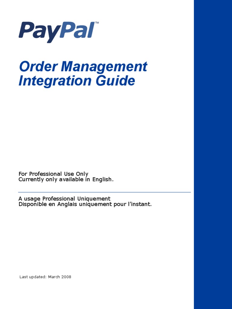 PayPal Integration Guide | PDF | Pay Pal | Websites