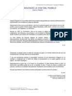 No Escuchan La Voz Del Pueblo: Solapa