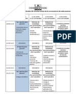 Horario PAU 2014