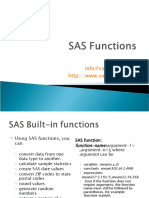 SAS Slides 5: Functions