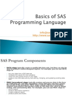 SAS Slides 2: Basics of SAS Programming Language