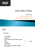 SAS Slides 10: ODS HTML