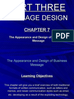 Chapter 7, The Appearance and Design of Business Message