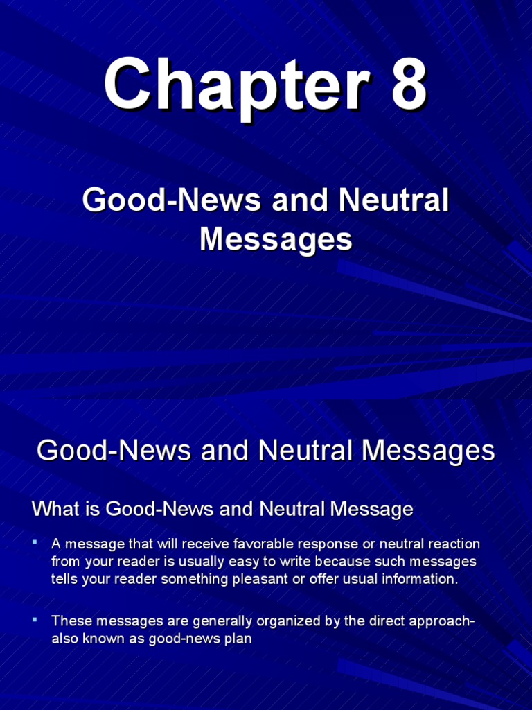 Effective Good News Communication | PDF | Communication | Business