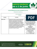 MAPA_Semana Dos Alimentos Organicos_ de 26 de Maio a 2 de Junho