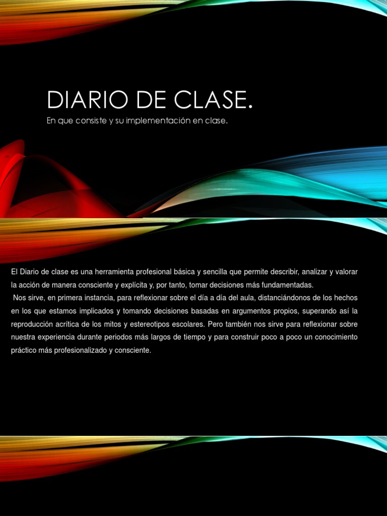Diario de Clase | PDF | Crecimiento personal y profesional