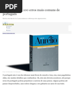 Saiba Quais Os 100 Erros Mais Comuns de Português