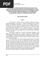 Download Pemilihan Strategi Penyelesaian Masalah Dalam Menghadapi Kelelahan Emosional Pada Perawat Bagian Instalasi Gaw 1009130441-19 by Seftiana Saftari SN225059717 doc pdf