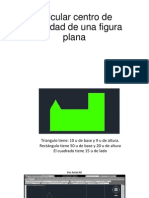 Calcular Centro de Gravedad de Una Figura Plana