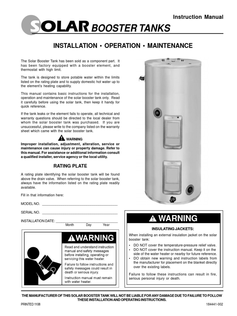 AO Smith Residential Water Heater Water Heating Thermostat
