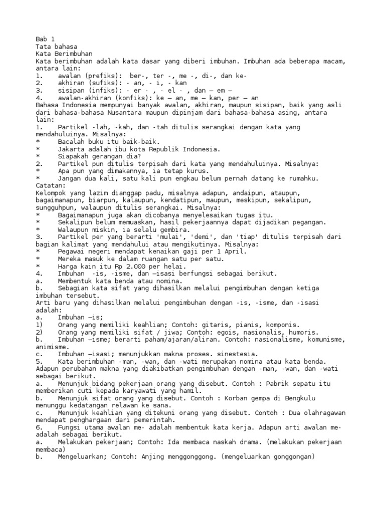 Modul Bahasa Indonesia Kelas 6 SD