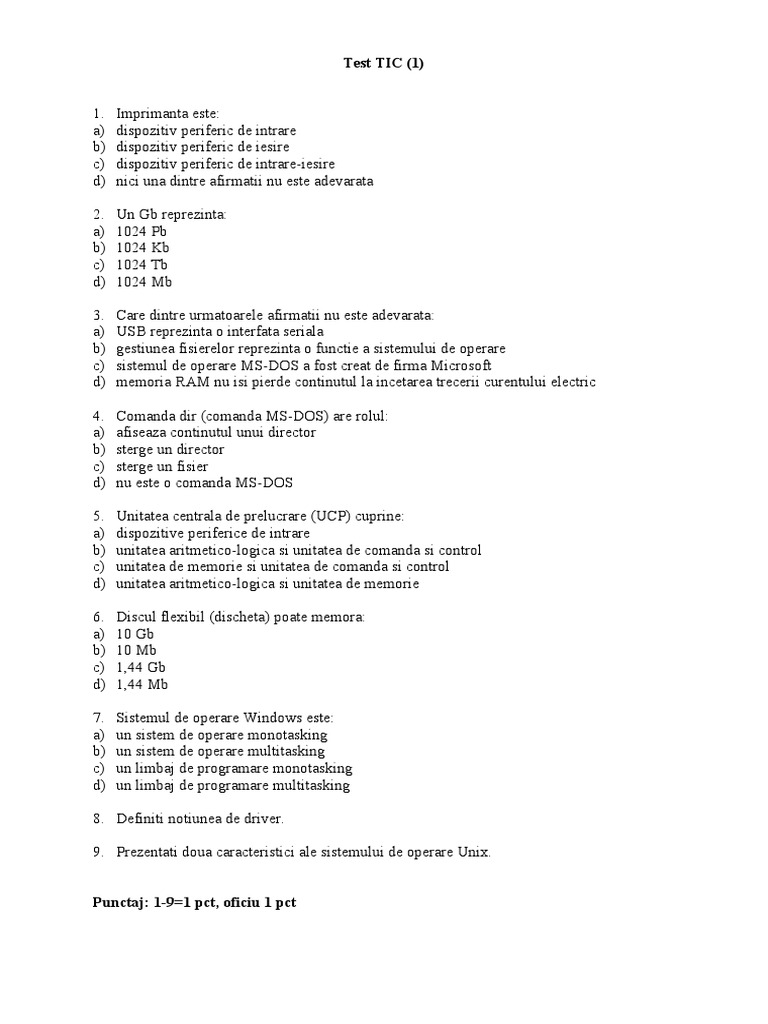 Test Tic 9 Pdf