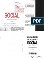 Dejours A Banalizacao Da Injustica Social