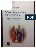 Dario Antiseri - Como Se Razona en Filosofia - Searchable PDF