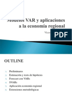 Modelos VAR y Aplicaciones A La Economía Regional