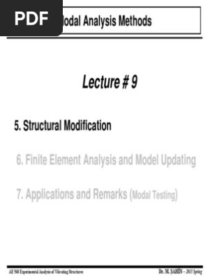 Lecture 9 Normal Mode Finite Element Method - 