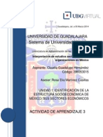 Sectores Económicos y Programas Sectoriales en México Actividad de Aprendizaje 2