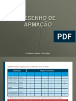 Desenho de Armação com Detalhes de Estrutura