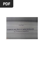 Educação e Sociedade Na Primeira República - Ensino Normal