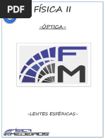 Ficha 15- Fisii - Óptica - Lentes Esféricas
