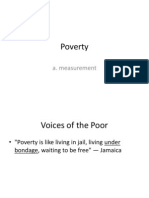 Measuring Poverty: Voices of the Poor and Poverty Line Definitions